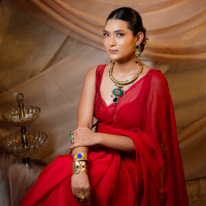 Red Cranberry Saree