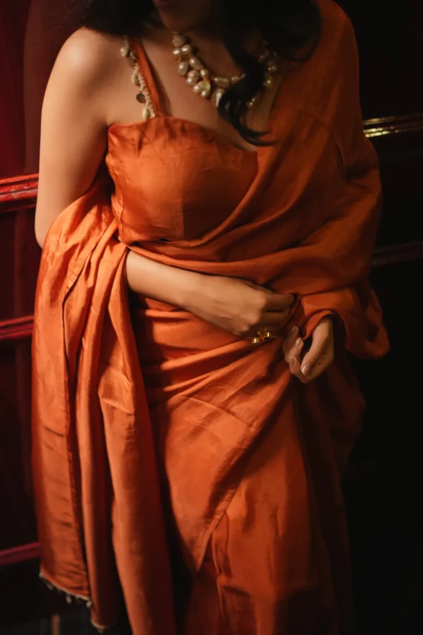 Rustic Charm Handwoven Saree