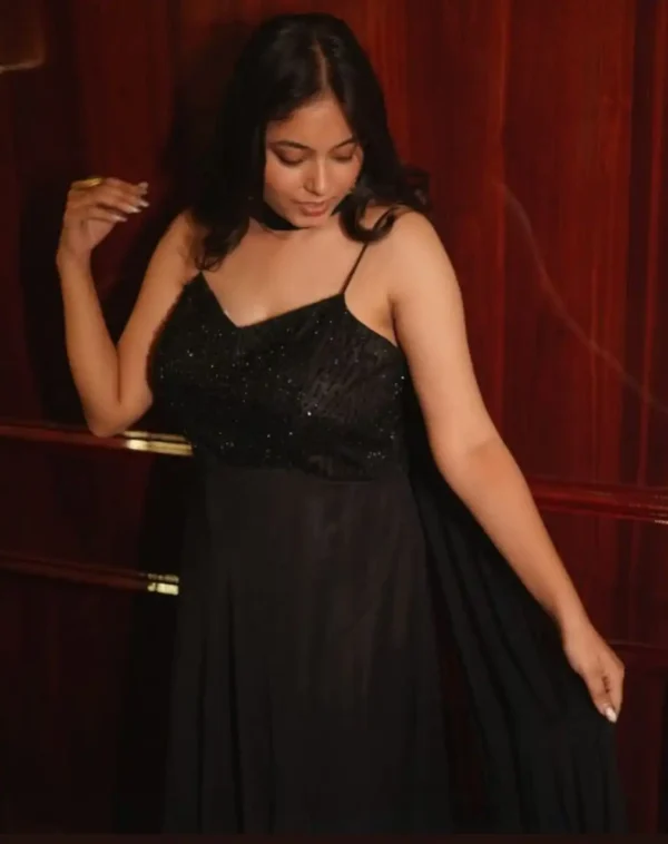 Black Indo-Western Dress