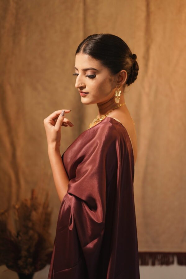 Plum Saree - Image 5