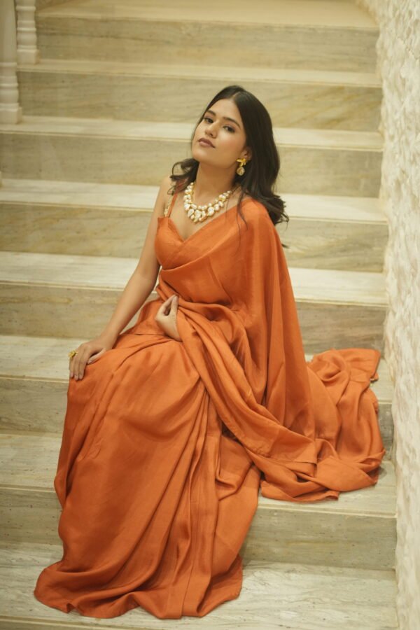 Rustic Charm Handwoven Saree - Image 2