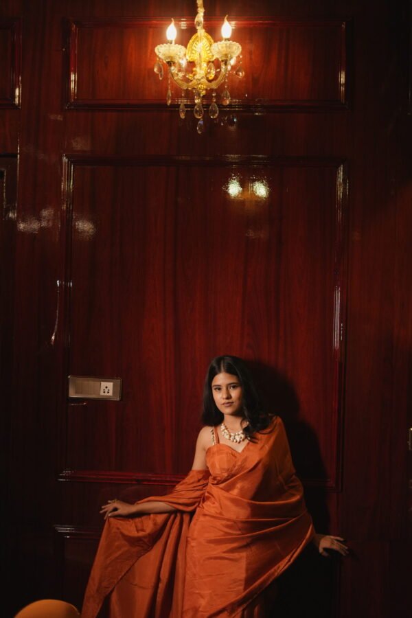 Rustic Charm Handwoven Saree - Image 9